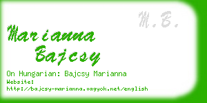 marianna bajcsy business card